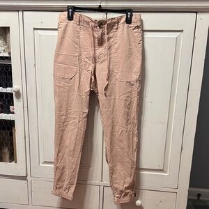 Sonoma Pascal Beige Cargo-Style Joggers